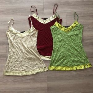 Nightclub camisoles with sequin detail